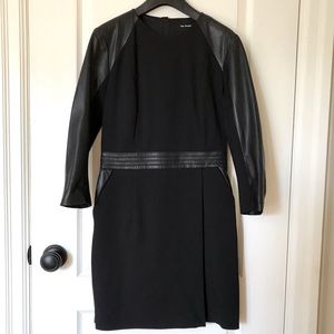 Kooples Dress, leather trim